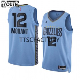 Dres Memphis Grizzlies Ja Morant 12 Jordan 2022-23 Statement Edition Plava Swingman - Dječji